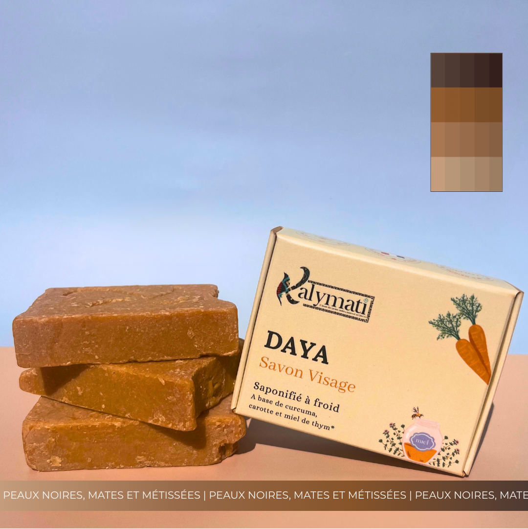 Savon visage DAYA – Peaux noires, mates et métissées