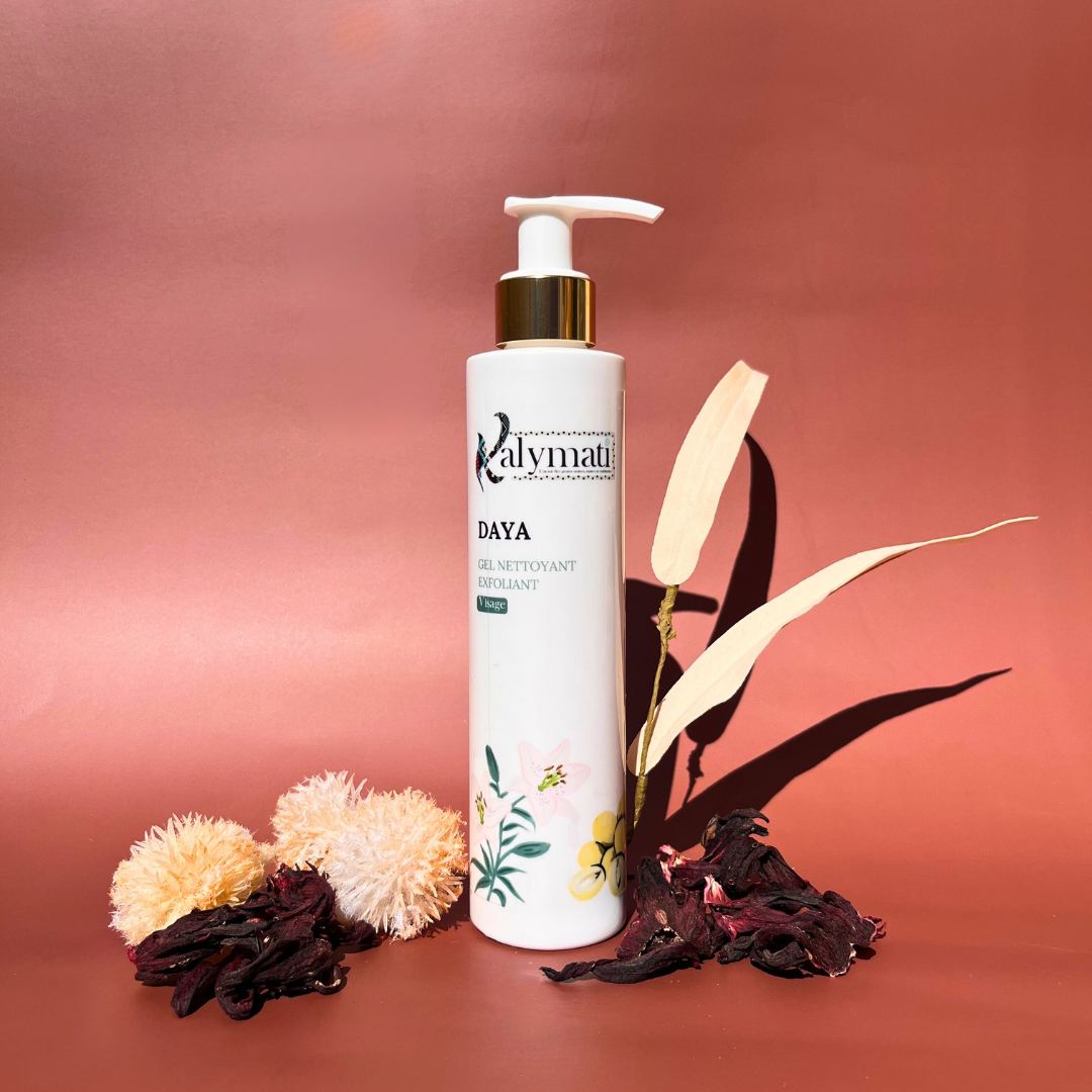 Gel nettoyant exfoliant visage DAYA – Peaux noires, mates et métissées