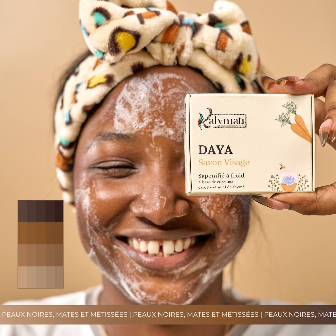 Savon visage DAYA – Peaux noires, mates et métissées